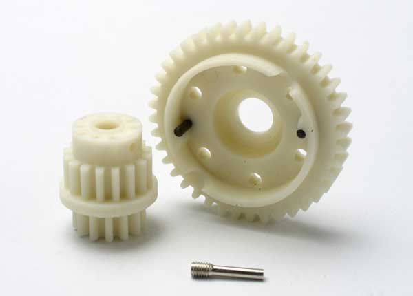 Traxxas Gear set, 2-speed close ratio (2nd speed gear 40T, 13T-16T input gears, hardware)