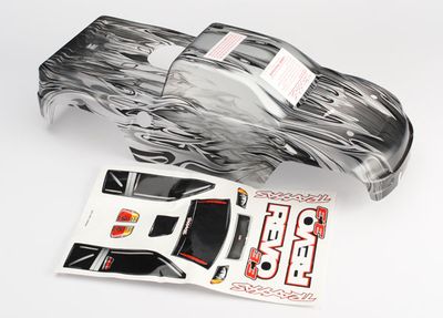 Traxxas Body, Revo 3.3, ProGraphix (replacement for painted body. Graphics are printed, requires paint &amp; final color application)/decal sheet