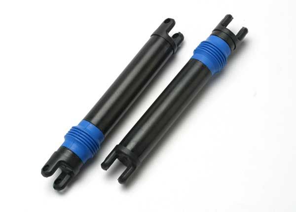 Traxxas Half shaft set, left or right (plastic parts only) (internal splined half shaft/ external splined half shaft/ rubber boot) (assembled with glued boot) (2 assemblies)