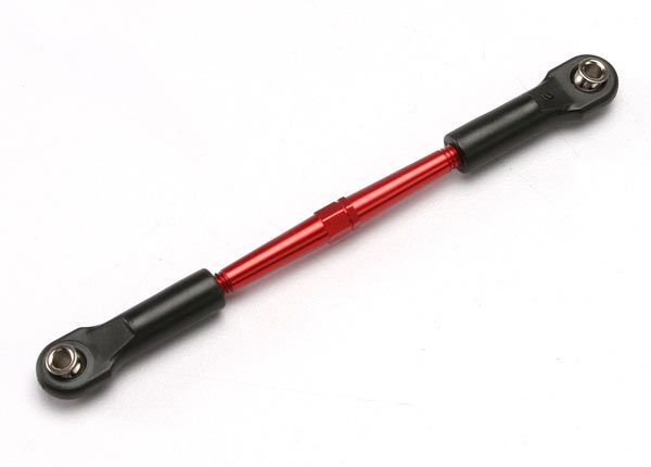 Traxxas Turnbuckle, aluminum (red-anodized), front toe link, 61mm (1) (assembled with rod ends and hollow balls)(see part 5539X for complete set of JatoÔøΩ aluminum turnbuckles)