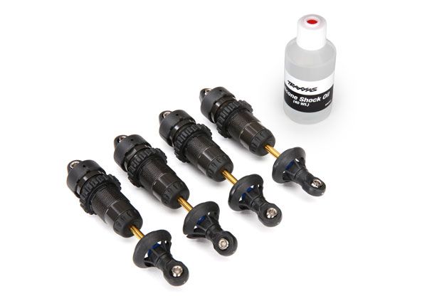 TRA5460X, Traxxas Hard Anodized Teflon Coated GTR Shocks (4)
