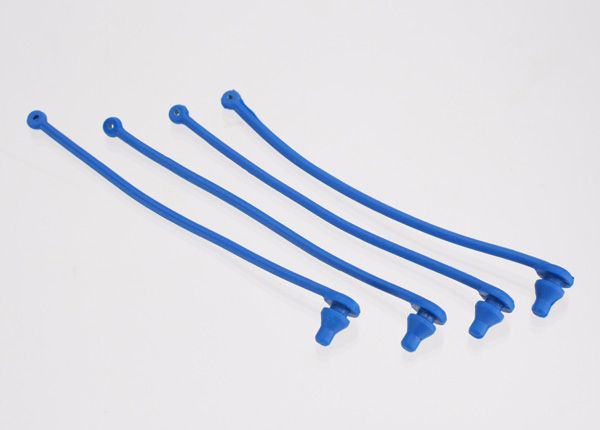 Traxxas Body clip retainer, blue (4)