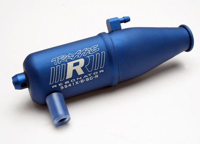 Traxxas Tuned pipe, ResonatorÔøΩ, R.O.A.R. legal, blue-anodized (aluminum, single chamber) (fits JatoÔøΩ, N. RustlerÔøΩ, N. 4-TecÔøΩ, with TRXÔøΩ Racing Engines)
