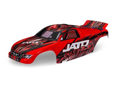 Traxxas Body, Jato, red (painted, decals applied)