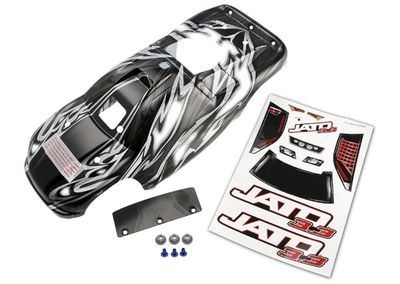 Traxxas Body, JatoÔøΩ 3.3, ProGraphixÔøΩ (replacement for the painted body) Graphics are painted, requires paint &amp; final color application.)