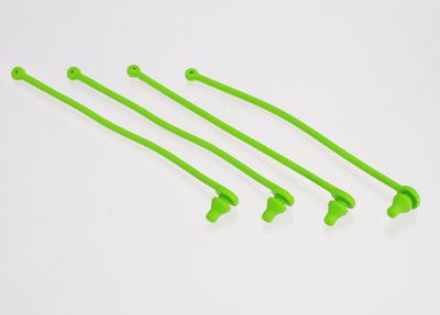 Traxxas Body clip retainer, green (4)