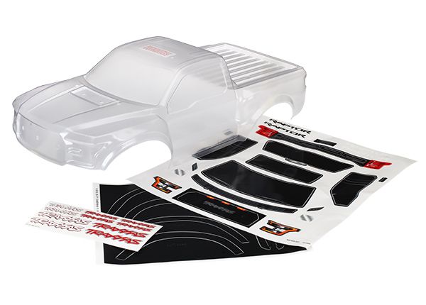 Traxxas Body, 2017 Ford RaptorÔøΩ, heavy duty (clear, requires painting)/decals