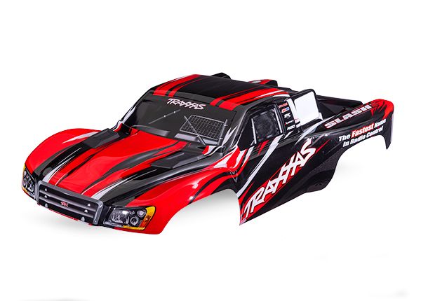 Traxxas Body, Slash 4X4 (also fits Slash VXL &amp; Slash 2WD), red (painted, decals applied)