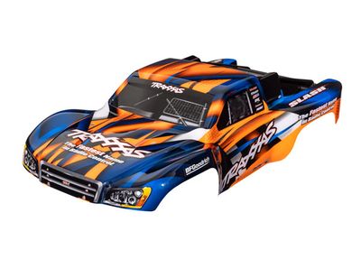 Traxxas Body, Slash 2WD (also fits Slash VXL &amp; Slash 4X4), orange &amp; blue (painted, decals applied)