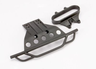 TRA5835, Traxxas Slash 2WD Black Front Bumper with Mount