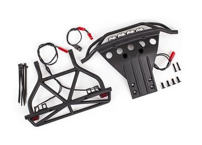 TRA5894, Traxxas LED light set, complete (includes front and rear bumpers with LED light bar, rear LED harness, &amp; BEC Y-harness) (fits 2WD Slash)