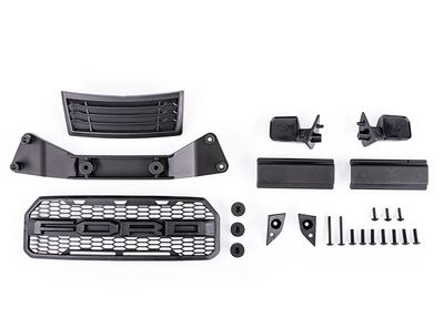 TRA5921, Traxxas Ford F-150 Raptor Grille &amp; Side Mirrors