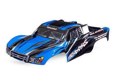 Traxxas Body, Slash 4X4 (also fits Slash VXL &amp; Slash 2WD), blue (painted, decals applied)