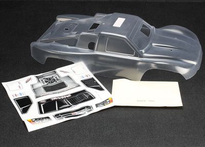 TRA5912, Traxxas Body, Slayer Pro 4X4 (clear, requires painting)/ window mask/ decal sheet