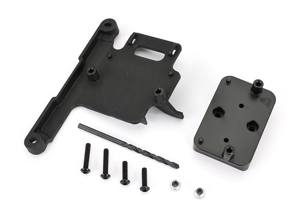 TRA6554X, Traxxas Mount, telemetry expander (fits Rustler, Bandit, Slash 2WD)