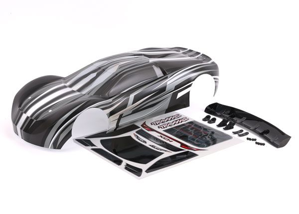 TRA6412X, Traxxas Body, XO-1, ProGraphix (graphics are printed, requires paint &amp; final color application)/ wing/ wing washers (left &amp; right)/ wing mounts (2)/ washers (2)/ 4x10mm BCS (4)/ 4x12mm BCS (