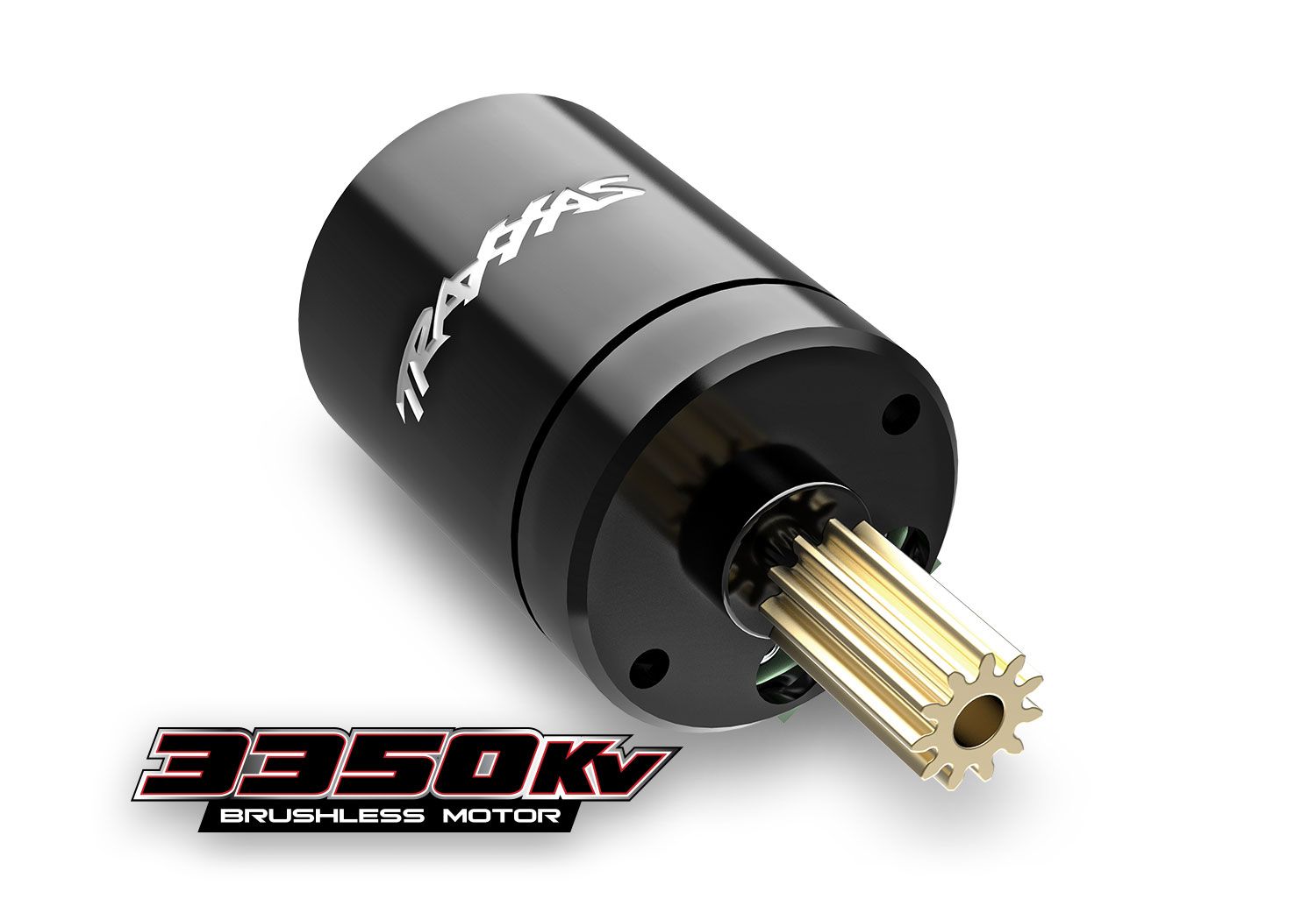 Traxxas Motor, 3350Kv, brushless/ mounting plate/ 2x6mm BCS (2)/ 2x4mm BCS (with threadlock) (2) (for #6250 TRX-4MÔøΩ Brushless Power System)