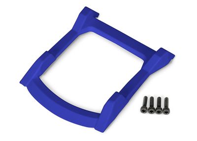 Traxxas Skid plate, roof (body) (blue)/ 3x12mm CS (4)