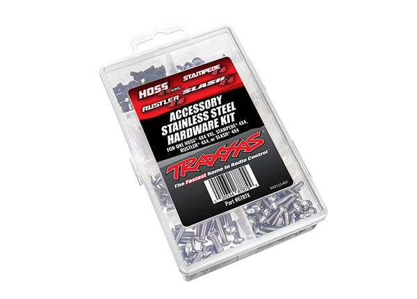 TRA6787X, Traxxas Hardware kit, stainless steel