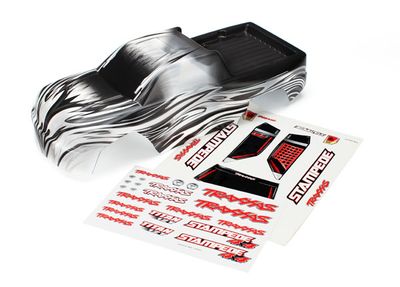 Traxxas Body, StampedeÔøΩ 4x4, ProGraphixÔøΩ (graphics are printed, requires paint &amp; final color application)/ decal sheet-3