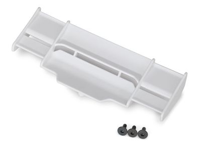 TRA6721A, Traxxas Wing, Rustler 4x4 (white)/ 3x8 FCS (3)