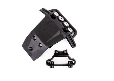 Traxxas Bumper, front / bumper support (fits 4WD RustlerÔøΩ) (for LED light kit installation)