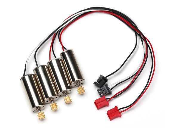 Traxxas Motor, clockwise(high output, red connector)(2) / Motor, counter-clockwise(high output, black connector)(2)