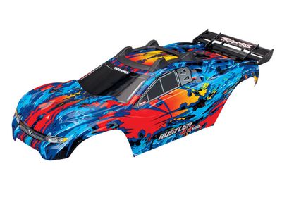Traxxas Body, Rustler 4X4 VXL, red