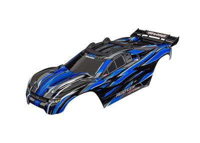 Traxxas Body, RustlerÔøΩ 4X4 VXL, blue (painted, decals applied) (assembled with front &amp; rear body mounts and rear body support for clipless mounting)