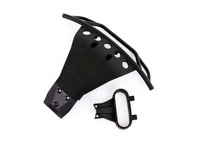 TRA6835X, Traxxas Bumper, front / bumper support (fits Slash 4X4) (for LED light kit installation)