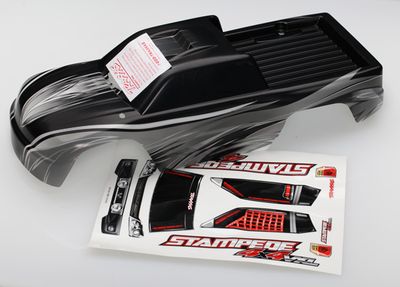 Traxxas Body, StampedeÔøΩ 4X4, ProGraphixÔøΩ (Graphics are printed, requires paint &amp; final color application)/ decal sheet-1