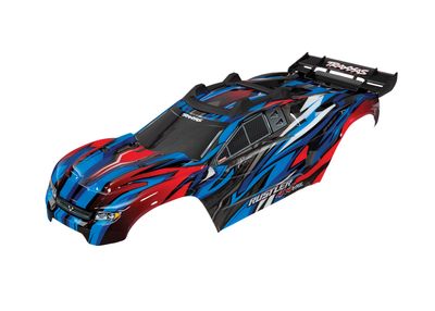 TRA6717A, Traxxas Body, Rustler 4X4 VXL, blue