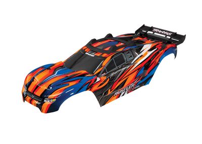 Traxxas Body, Rustler 4X4 VXL, orange