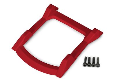 Traxxas Skid plate, roof (body) (red)/ 3x12mm CS (4)