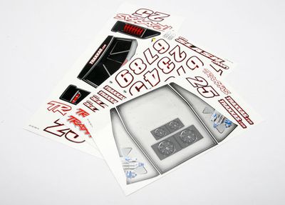 Traxxas Decal sheets, 1/16 Slash 4X4-1