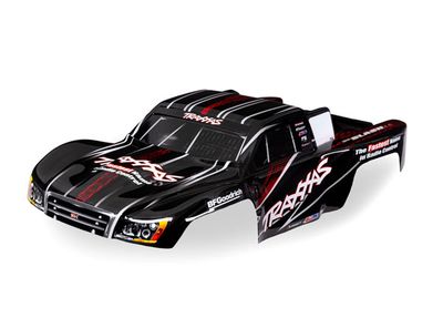 Traxxas Body, 1/16 SlashÔøΩ 4X4, black (painted, decals applied)