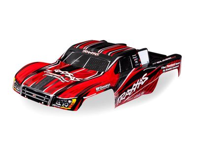 Traxxas Body, 1/16 SlashÔøΩ 4X4, red (painted, decals applied)