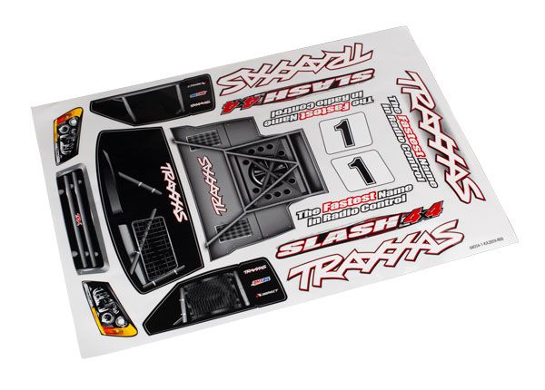 Traxxas Decal sheet, SlashÔøΩ 4X4