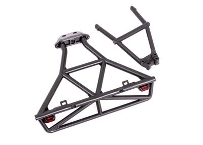 Traxxas Bumper, rear / bumper mount (fits Slash 4X4) (for LED light kit installation)