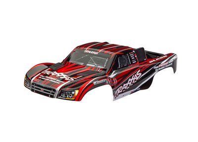 Traxxas Body, Slash 4X4 (also fits Slash VXL &amp; Slash 2WD), red (painted, decals applied) (assembled with front &amp; rear latches for clipless mounting)-1