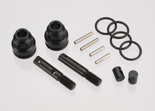TRA7055, Traxxas Rebuild kit (for 1/16 E-Revo/Slash steel constant-velocity driveshafts) (includes pins, o-rings, stub axles for driveshafts assemblies)