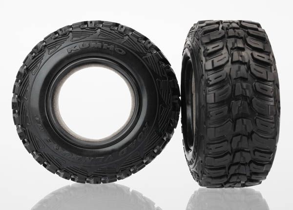 Traxxas Tires, Kumho (dual profile 4.3x1.7- 2.2/3.0") (2)/ foam inserts (2)