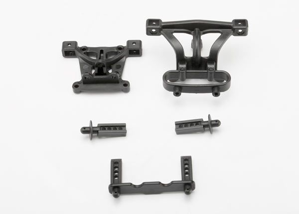 Traxxas Body mounts, front &amp; rear/ body mount posts, front &amp; rear
