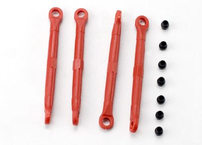 Traxxas Toe link, front &amp; rear (molded composite) (4)/ hollow balls (8) (1/16 Slash)
