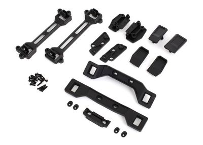 Traxxas Chassis &amp; body conversion kit, Slash 4X4 (includes front &amp; rear body mounts, latches, hardware) (for clipless mounting)