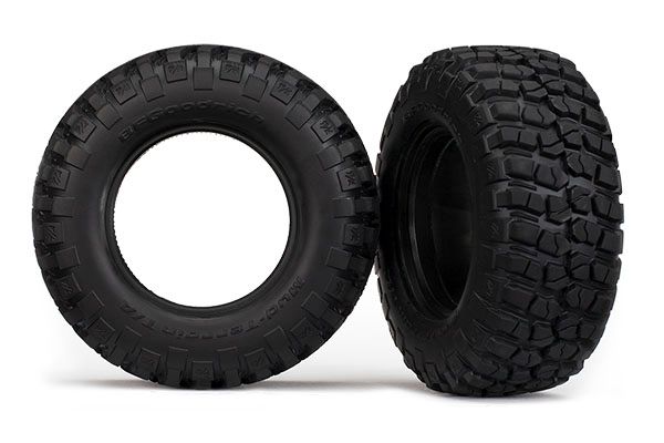 Traxxas Tires, BFGoodrich Mud-Terrain T/A KM2 , ultra-soft (S1 off-road racing compound) (dual profile 4.3x1.7- 2.2/3.0") (2)/ foam inserts (2)
