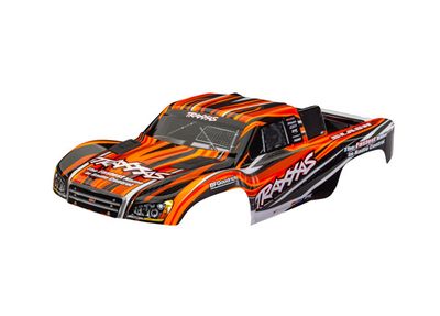 Traxxas Body, Slash 4X4 (also fits Slash VXL &amp; Slash 2WD), orange (painted, decals applied) (assembled with front &amp; rear latches for clipless mounting)-1