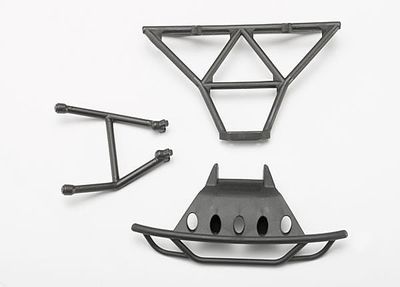 Traxxas Bumpers, front (1)/ rear (1)/ 2.5X14mm CS (2) (1/16 Slash)