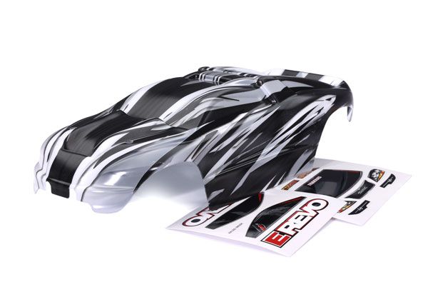 Traxxas Body, 1/16 E-Revo, ProGraphixÔøΩ (graphics are printed, requires paint &amp; final color application)/ decal sheet