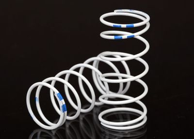 TRA7448, Traxxas Progressive Rate Long GTR Shock Springs (Blue - 0.892) (2)
